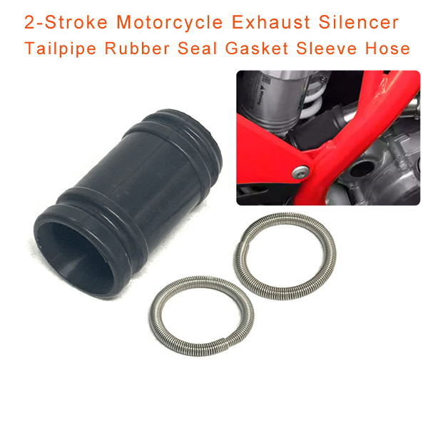 2-Stroke Motorcycle Exhaust Silencer Tailpipe Rubber Seal Gasket Sleeve Hose For KTM HUSQVARNA GASGAS